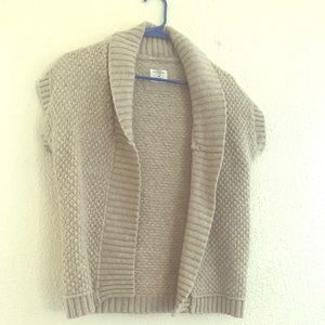 Tan sleeveless sweater